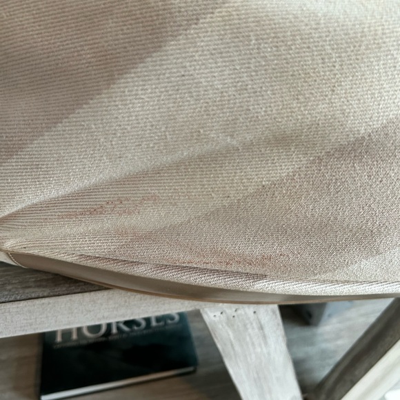 Authentic/ Burberry shoulder bag, beige/leather/design with gold metal - Picture 4 of 10